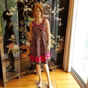 Sweet Heart Rose Size 10 Leopard Print Sun Dress